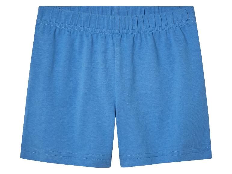 Blaue Jersey-Shorts für Kinder.