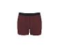 Dunkelrote Herren-Boxershorts mit schwarzem Bund