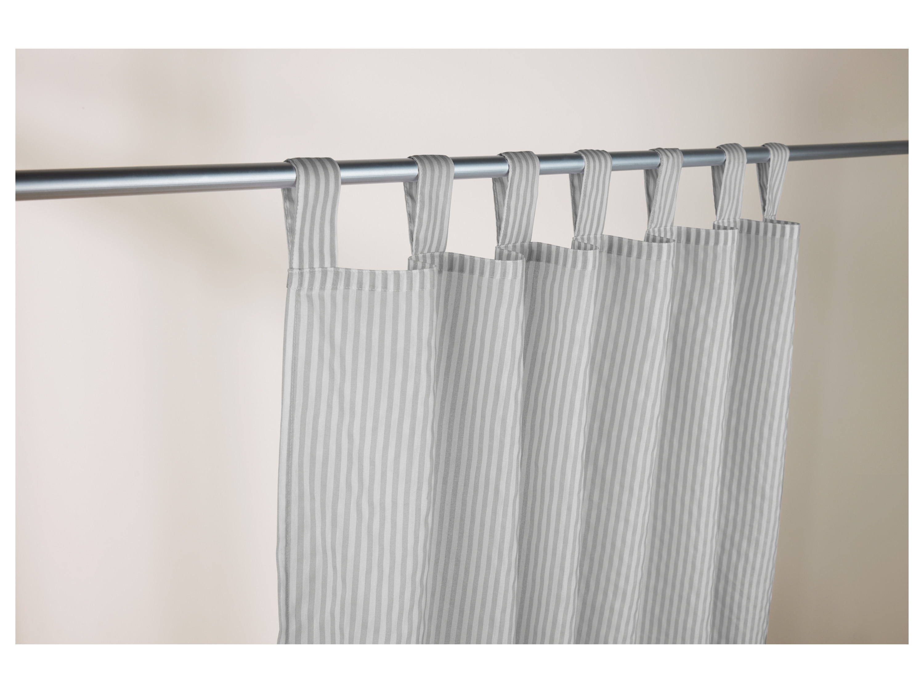 Thumbnail - LIVARNO home Vorhang 120 x 300 cm (grau/Streifen)