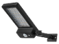 Schwarze LED-Außenwandleuchte mit Bewegungsmelder und Montagehalterung