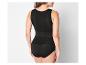 Schwarze Shapewear mit hohem Bund.