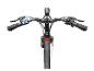 E-Bike-Lenker mit Display, Gangschaltung und Licht, Draufsicht.