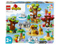 LEGO Duplo Wild Animals of the World mit Elefanten, Giraffen und Pandas.