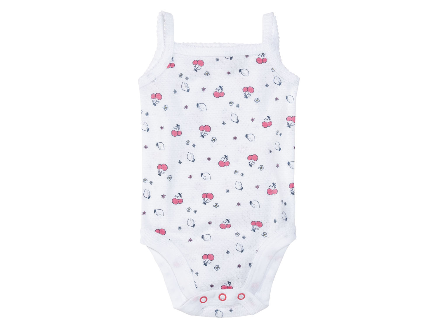 Thumbnail - lupilu® Baby Body (Pink/Weiß, 50/56)