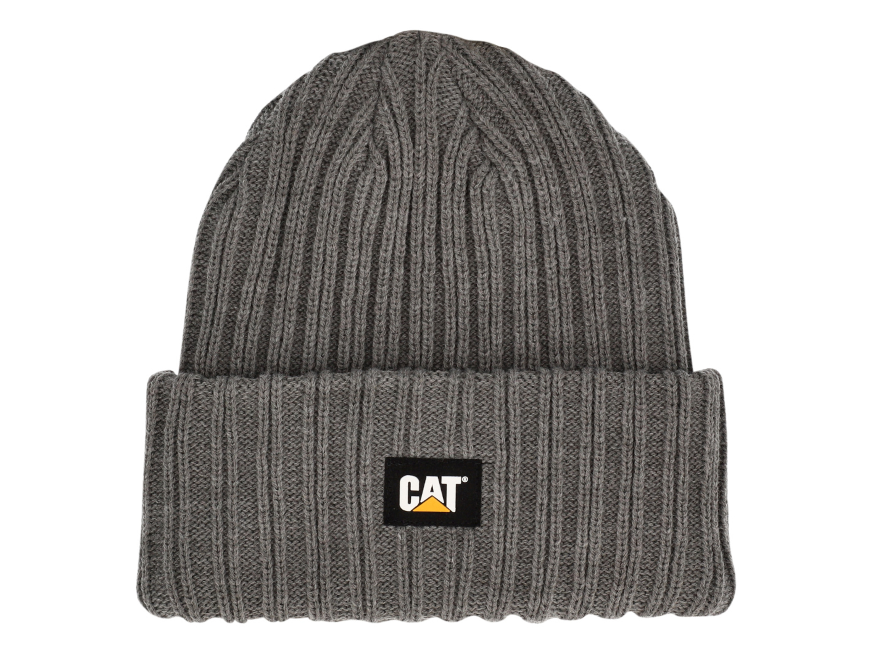 Caterpillar Herren Mütze (Grau)““ | grau: mit Logo-Patch Produktmerkmale tabletd Farbe: gelb