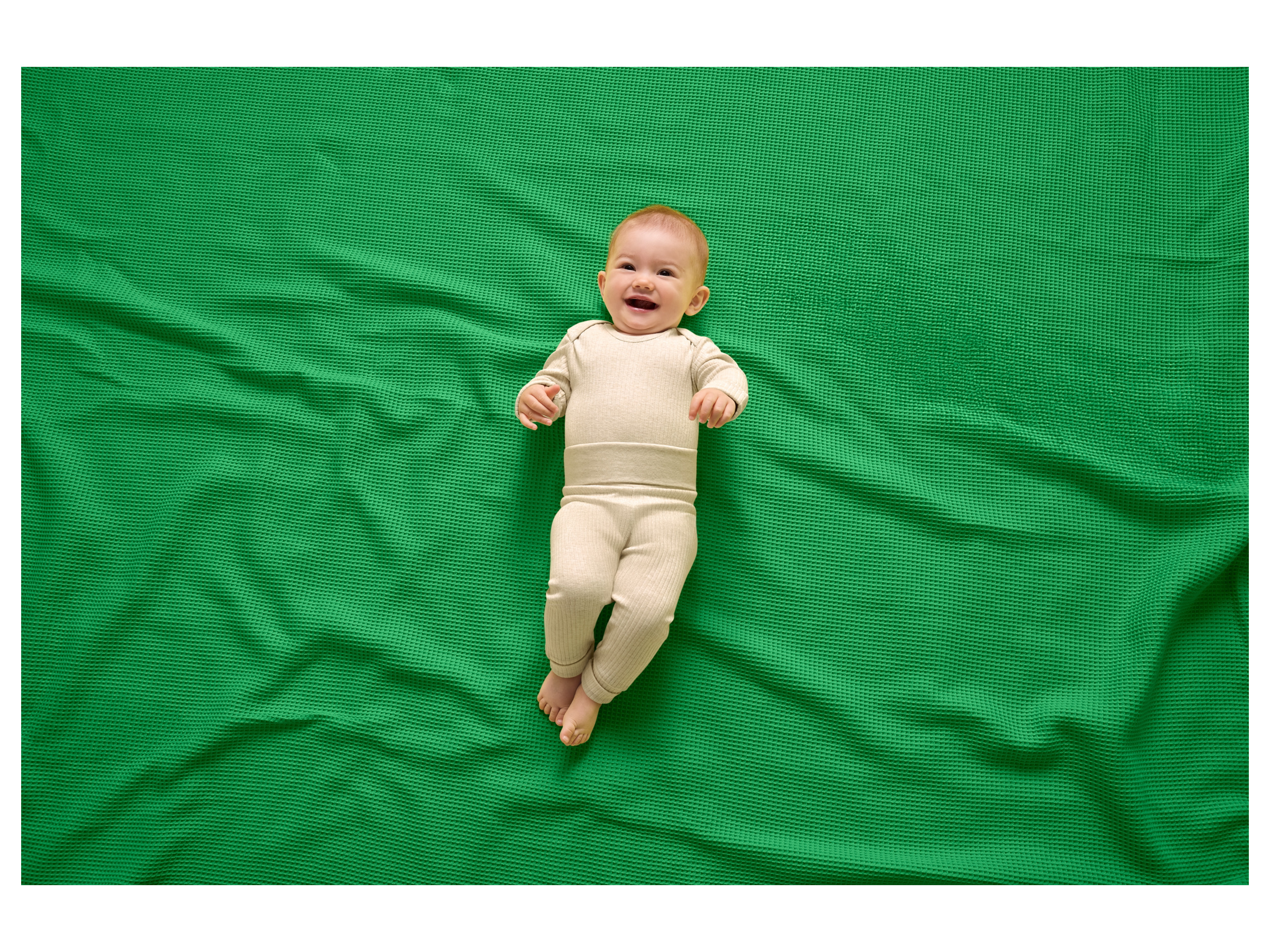 Thumbnail - lupilu® Baby Set Body Jogginghose (Beige, 62/68)