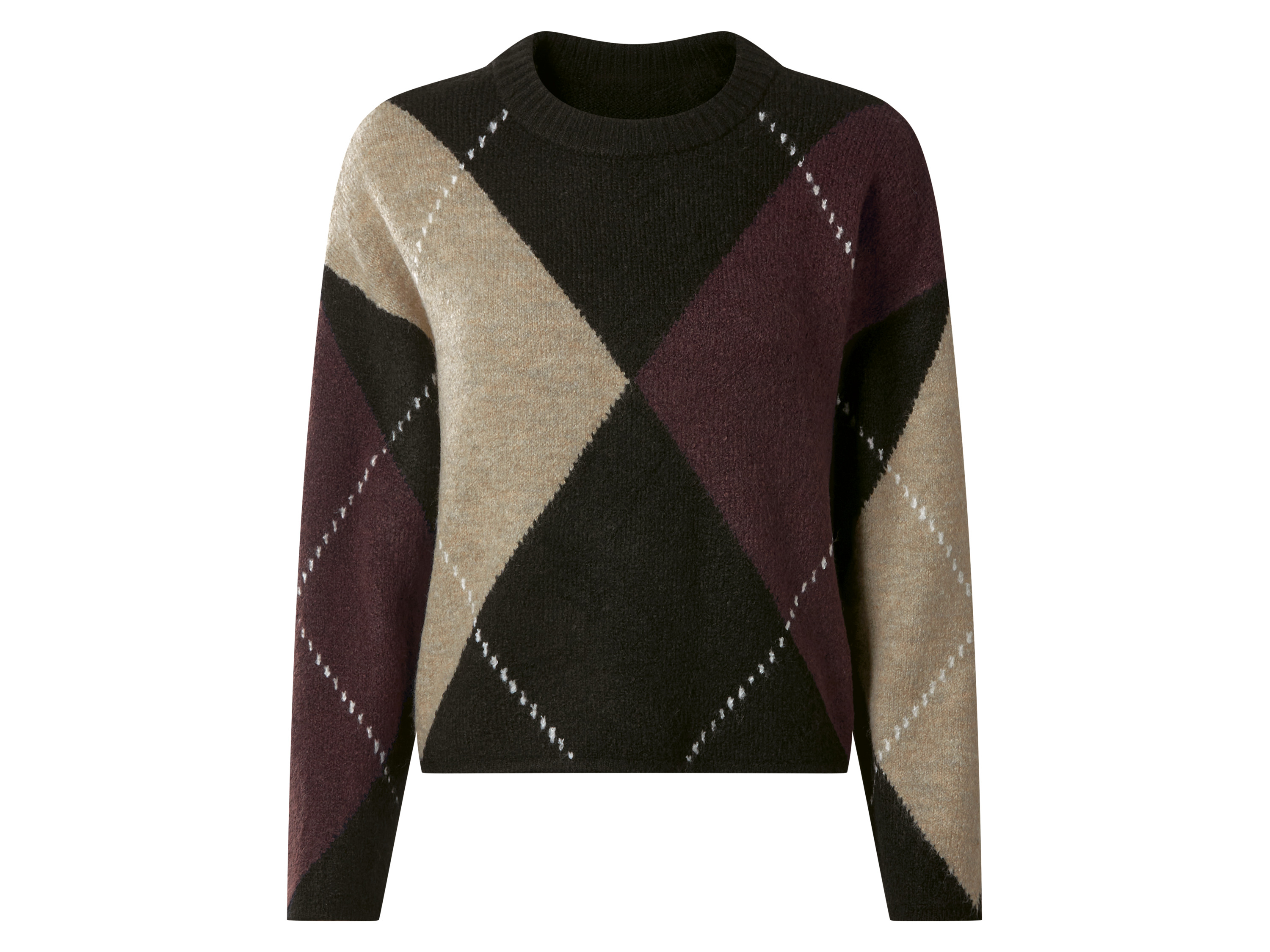 ESMARA® Damen Grobstrick-Pullover (Schwarz, S(36/38))""