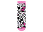 Ein Paar rosa Socken mit Mickey Mouse-Motiv.