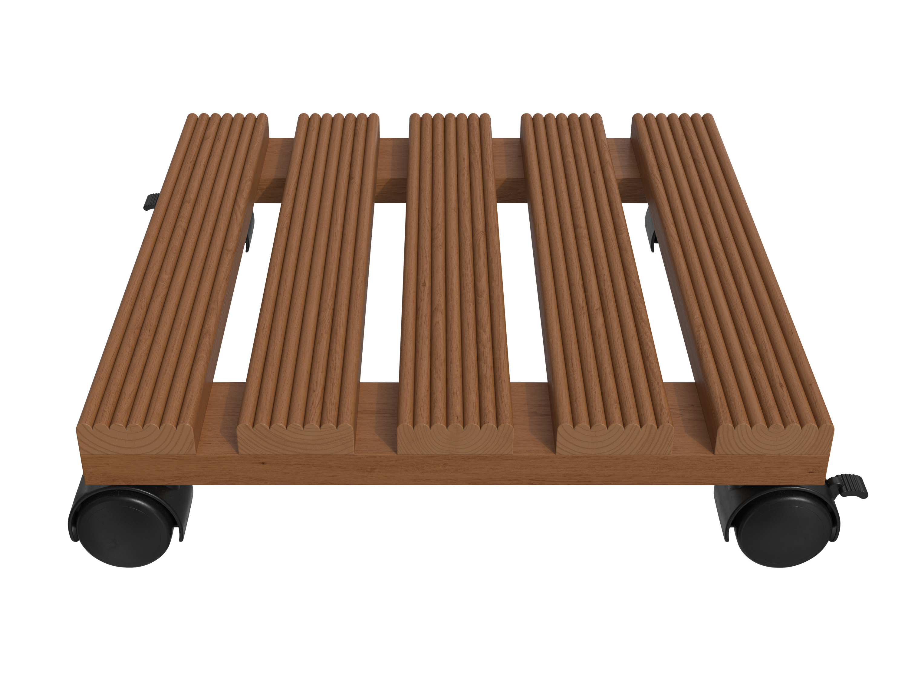 Thumbnail - PARKSIDE® Pflanzenroller, mit 2 Feststellern (Holz, braun)