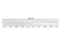 Silberne LED-Leuchte mit Bewegungssensor und acht LEDs.
