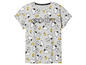 Ein graues T-Shirt mit einem Snoopy-Motiv.
