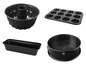 Backformen für Kuchen, Muffins und Brot, darunter eine Springform von Ernesto.