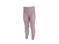 Hellrosa Kinderleggings mit Ziernähten und Taschen