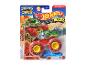 Hot Wheels Monster Trucks Ragesaur, ein Dinosaurier-Monster-Truck, in seiner Verpackung.