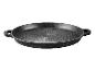 Gusseiserne Bratpfanne mit Griffen.