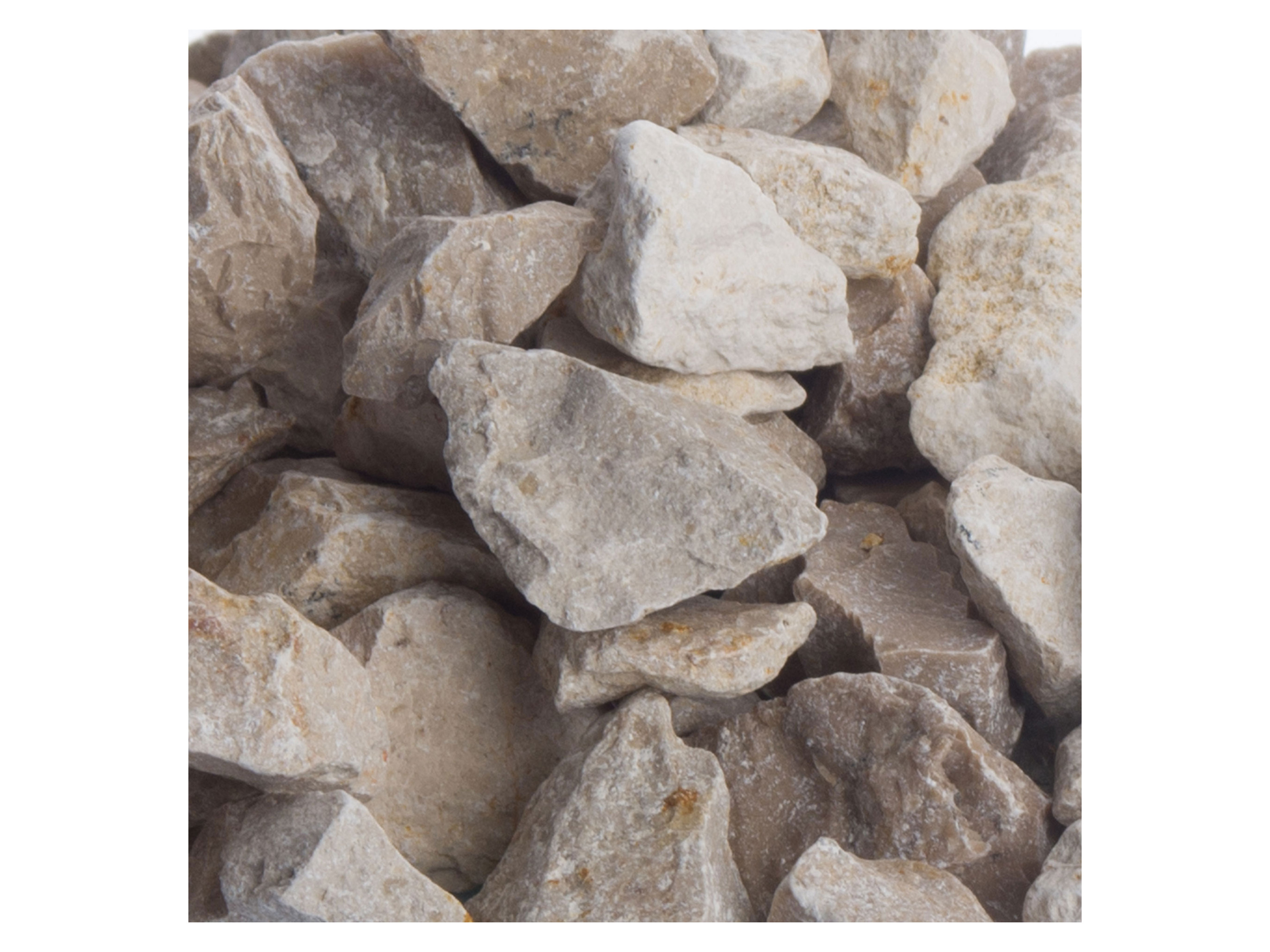 SCHICKER MINERAL Kalk Ziersplitt (8-16 mm, 1000 kg BigBag, Beige) – Bild 3 von 3