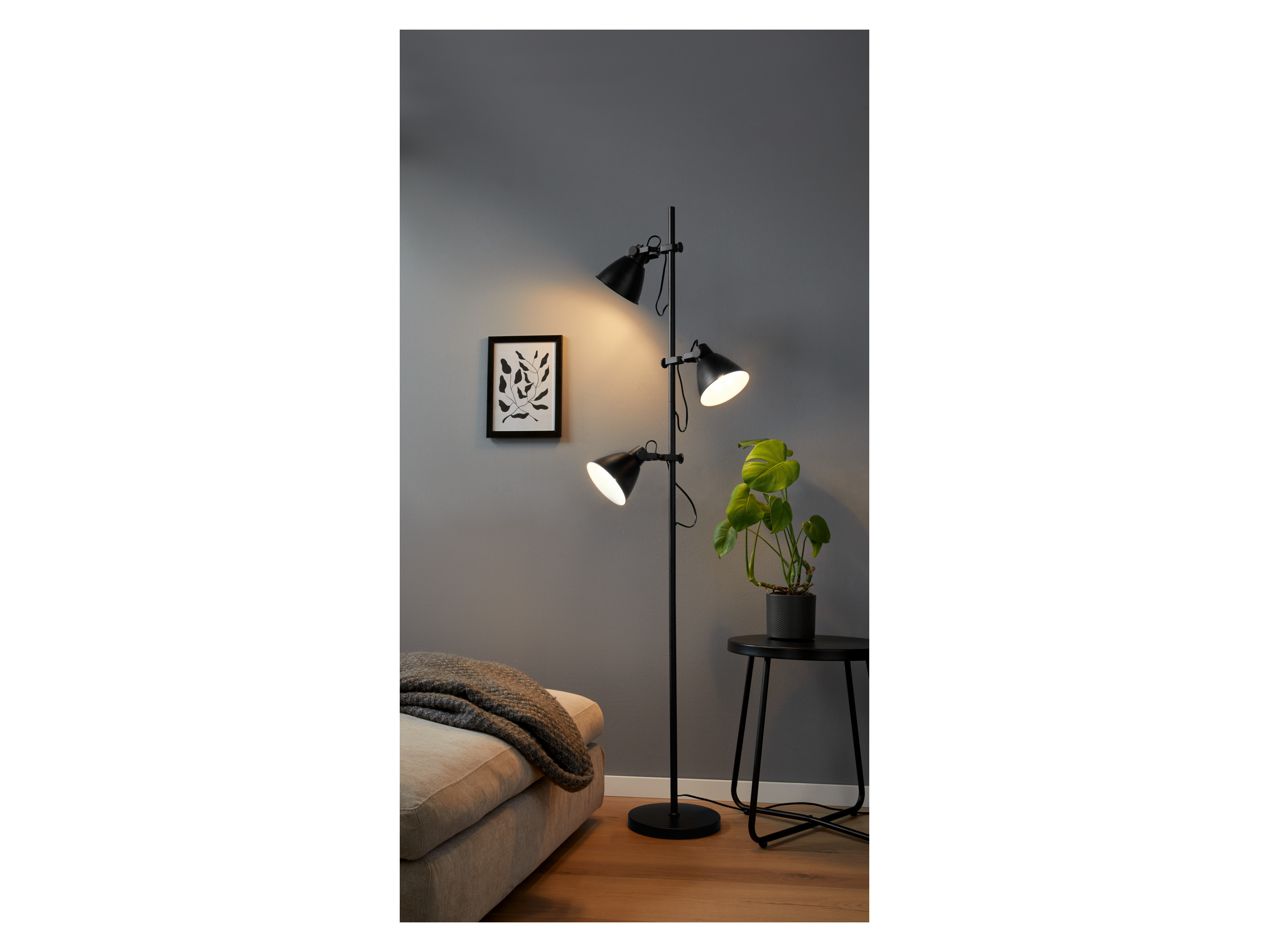 Thumbnail - LIVARNO home Stehleuchte 3flammig TEIWAZ (Schwarz)