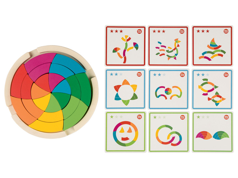 Gehe zu Vollbildansicht: Playtive Holz Regenbogen Legespiel Montessori - Bild 8