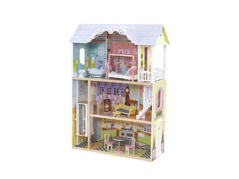 Gehe zu Vollbildansicht: KidKraft Puppenhaus »Kaylee«, 1,2 m, aus Holz, mit Aufzug - Bild 1