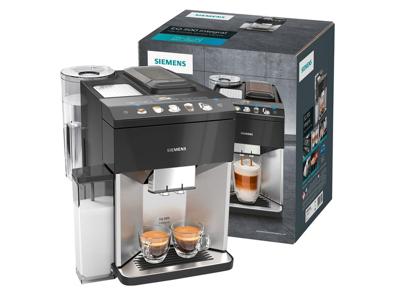 Gehe zu Vollbildansicht: Siemens Kaffeevollautomat, EQ500 integral, Edelstahl TQ507D03 - Bild 2