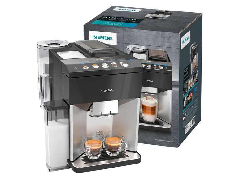 Kaffeevollautomat, Siemens TQ507D03 EQ500 integral, Edelstahl