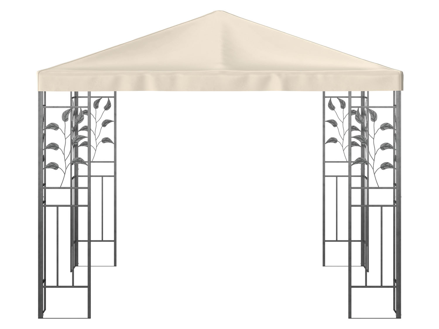 LIVARNO home Pavillon, 3 x 3 m, mit Stahlgestell, beige