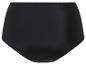 Schwarze Damen-Slip mit hoher Taille.