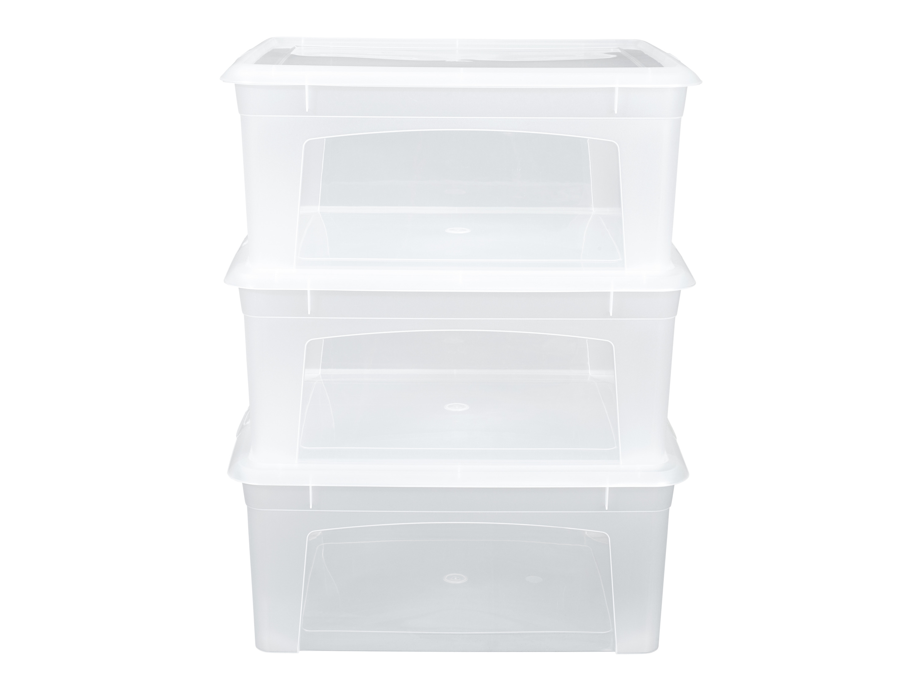 LIVARNO home Klarsichtboxenset (3er Set groß)““ | 6er klein Material: groß: je ca. 17 l