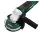 Grün-weißer Parkside Winkelschleifer mit schwarzem Griff