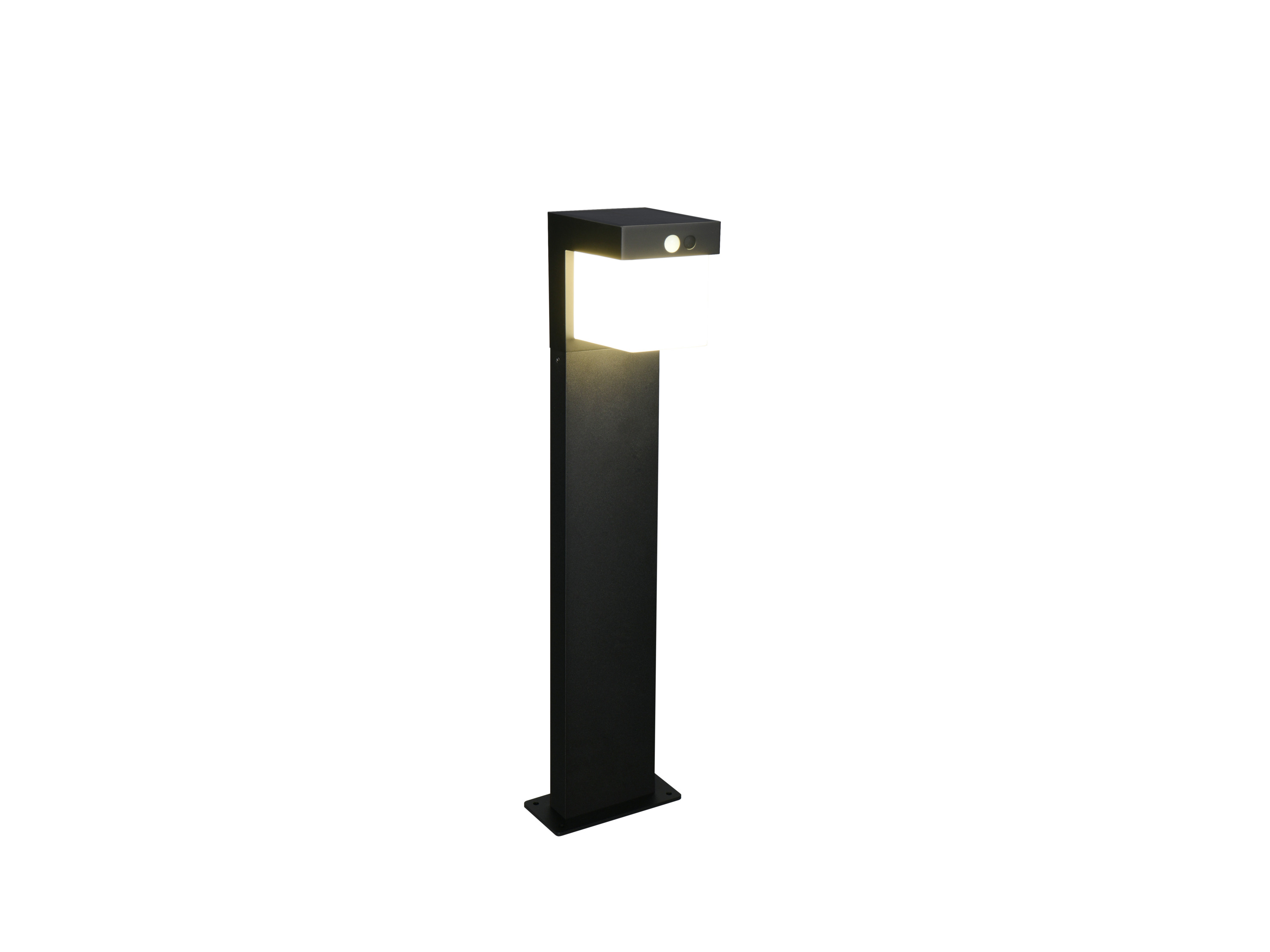 REALITY LEUCHTEN LED Hybrid Solar Außenwegeleuchte Colombo (Schwarz matt, 50 cm) – Bild 2 von 3