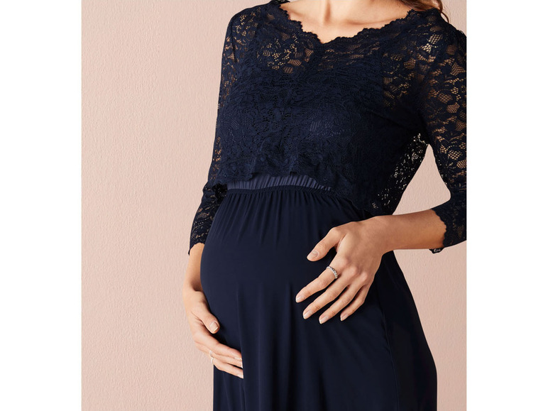 Gehe zu Vollbildansicht: esmara® Damen Umstandskleid, hochwertig verarbeitet mit eleganter Spitze - Bild 11