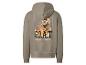 Grauer Hoodie mit Basketballspieler-Print und dem Text „G.O.A.T.“