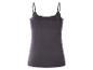 Dunkelgraues Damen-Spaghettiträger-Top, Rückansicht