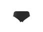 Schwarzer gerippter High-Waist-Bikinihose