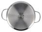 Boden eines SilverCrest Edelstahltopfs mit Herdkompatibilitätssymbolen.