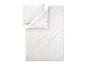 Weißes gestreiftes Bettwäsche-Set mit Kissenbezug