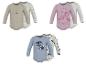 Langärmelige Baby-Bodys mit Winnie Puuh, Minnie Maus und Micky Maus Motiven.