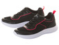 Schwarze Sneaker mit roten Akzenten