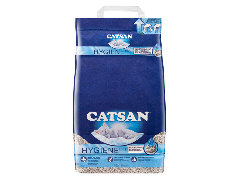 Gehe zu Vollbildansicht: CATSAN Hygiene Plus Katzenstreu, 18 l - Bild 1