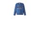Blaues Sweatshirt mit „NYC MY TEAM“-Aufdruck auf der Brust