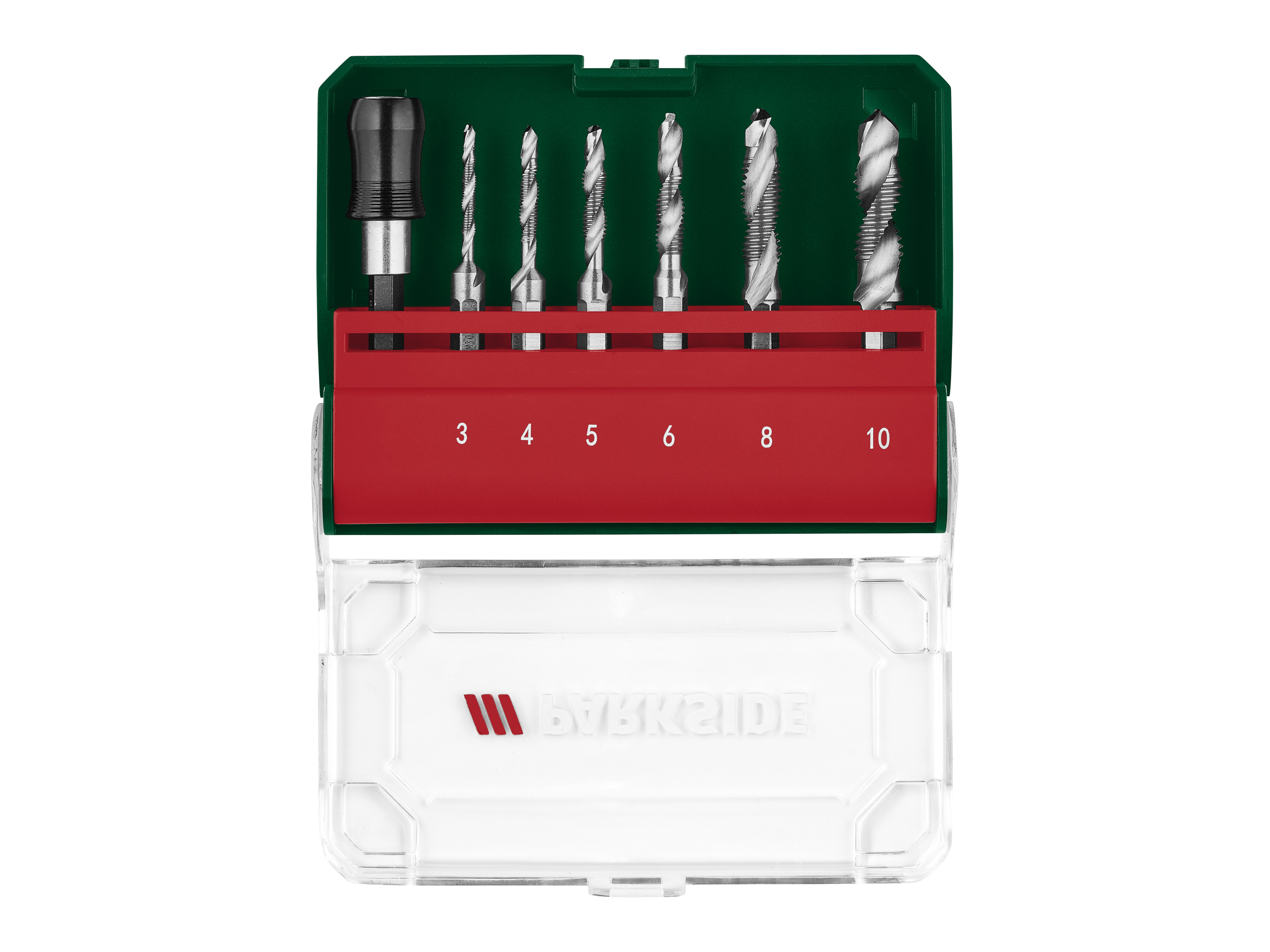 Thumbnail - PARKSIDE® Kegelsenker-Set 7-tlg. / HSS Bohrer-Set 7-tlg. (Kombi-Gewindebohrer Sechskant)