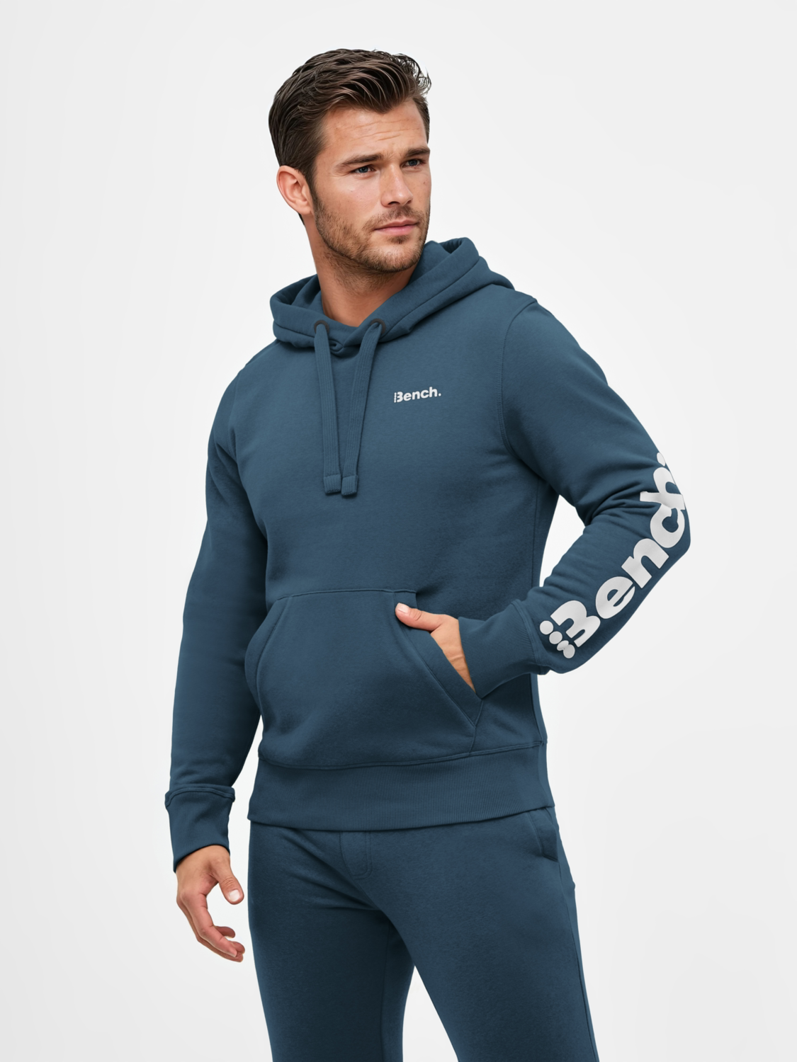 Thumbnail - BENCH Herren Sweathoodie/Sweatjacke (navy (Sweathoodie), XL)