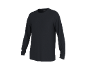 Schwarzes Langarmshirt für Herren mit Rundhalsausschnitt