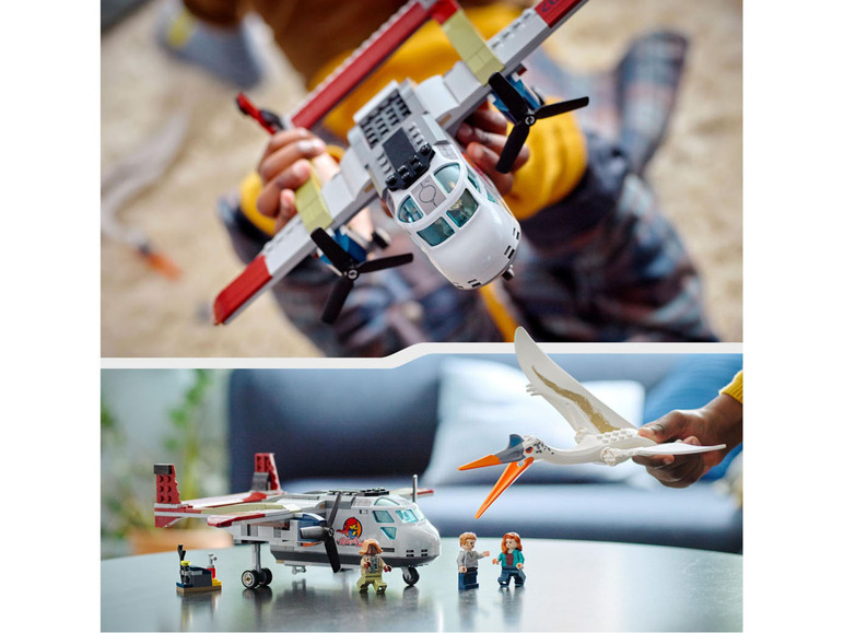 Gehe zu Vollbildansicht: LEGO® Jurassic World™ 76947 »Quetzalcoatlus: Flugzeug-Überfall« - Bild 2