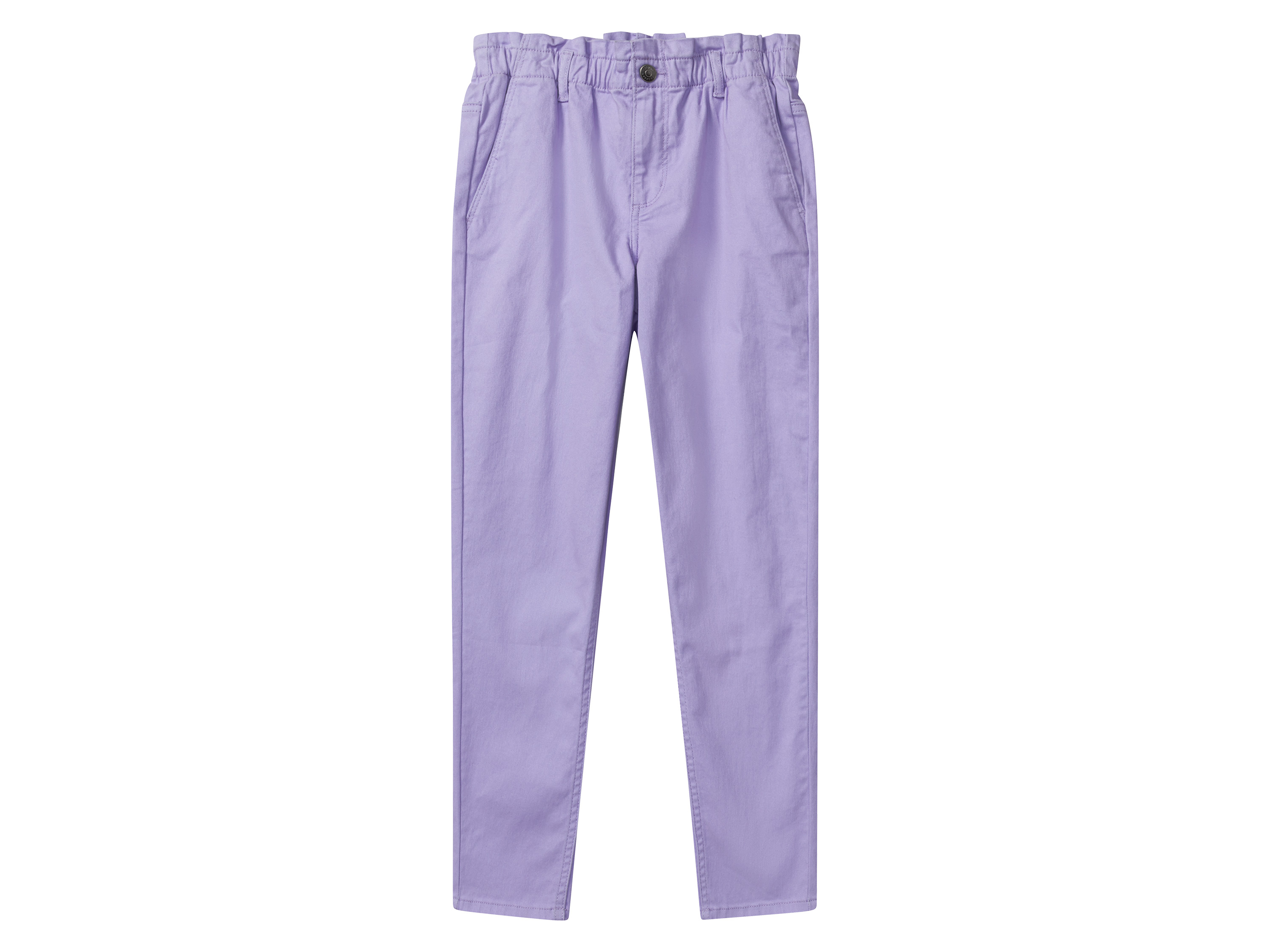 pepperts!® Kinder Mädchen Jeans Relaxed Fit Highwaist (Lavendel, 164) | 04334036089934