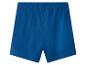 Blaue Baumwoll-Kindershorts mit elastischem Bund.