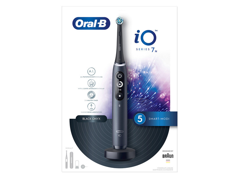 Gehe zu Vollbildansicht: Oral-B iO 7 Elektrische Zahnbürste, black onyx - Bild 3