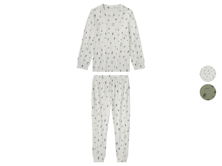Gehe zu Vollbildansicht: lupilu® Kleinkinder Pyjama in modischer Ripp-Qualität - Bild 1