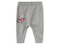 Graue Baby Leggings mit Brille und Blitz-Motiv.