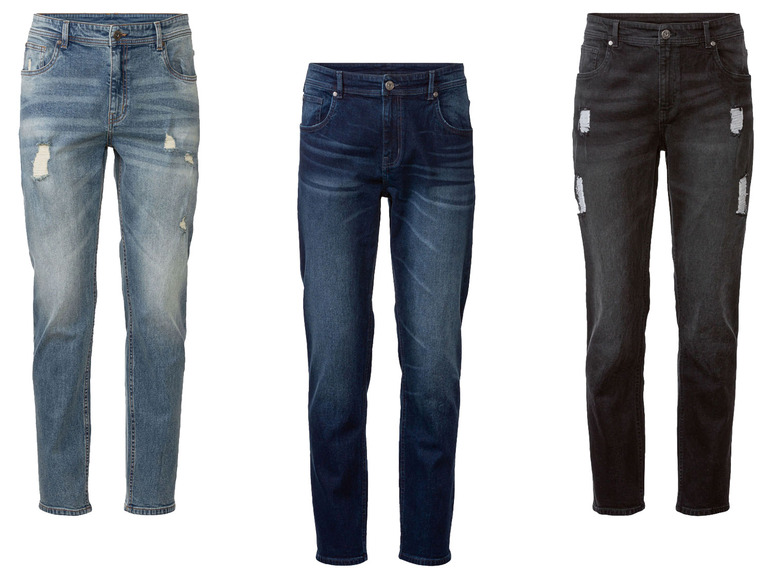 Gehe zu Vollbildansicht: LIVERGY® Herren Jeans, Slim Fit, im 5-Pocket-Style - Bild 1